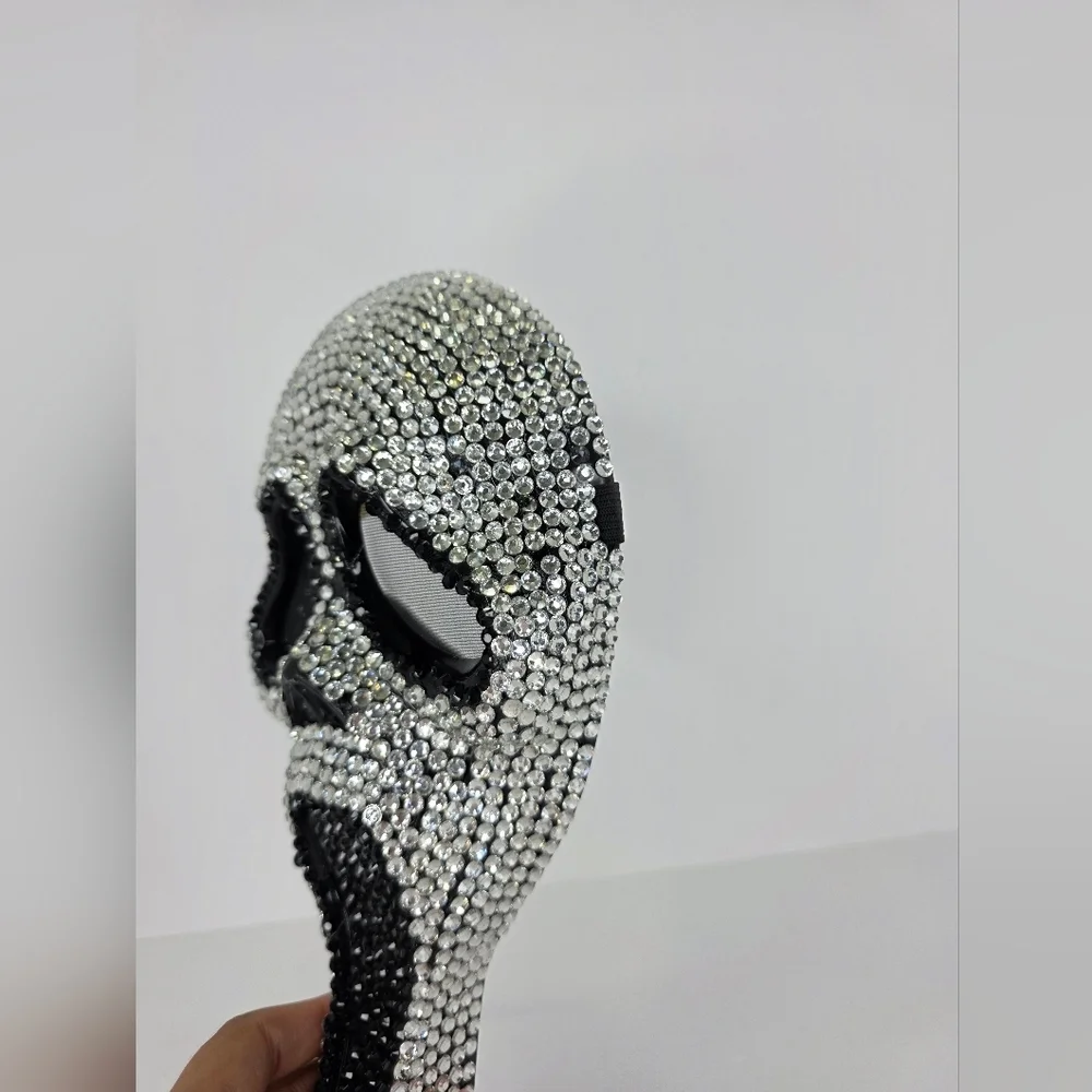 Scream Bling Rhinestones Mask Accessory Children's Girl Size Spirit Halloween